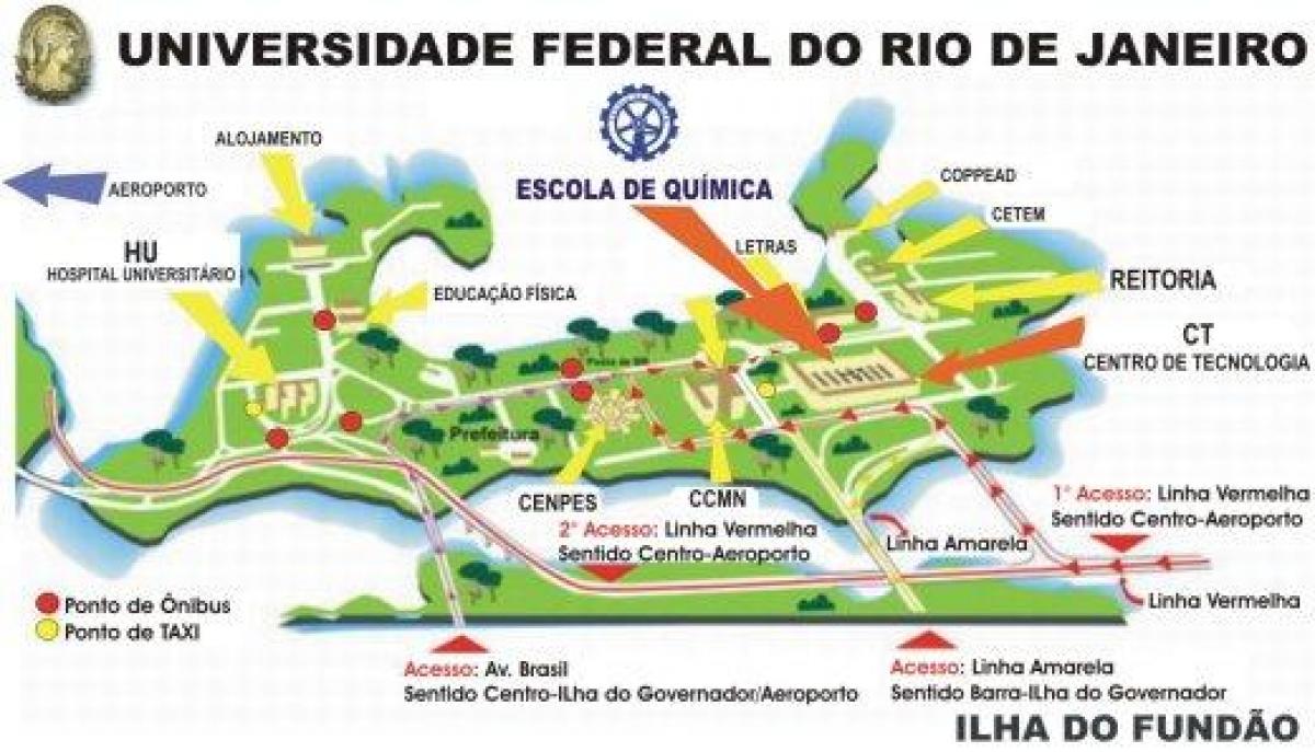Kat jeyografik nan Federal inivèsite a nan Rio de Janeiro