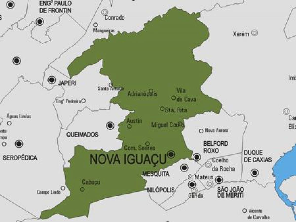 Kat jeyografik nan Nova Iguaçu minisipalite a