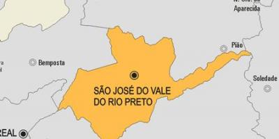Kat jeyografik nan Sao Jose fè Vale ki fè Rio Preto minisipalite a