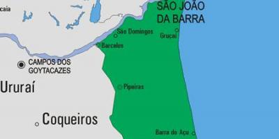 Kat jeyografik nan Sao João da Bara minisipalite a