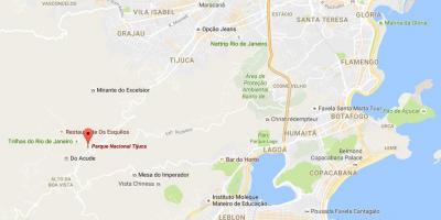 Map de Tijuca national park