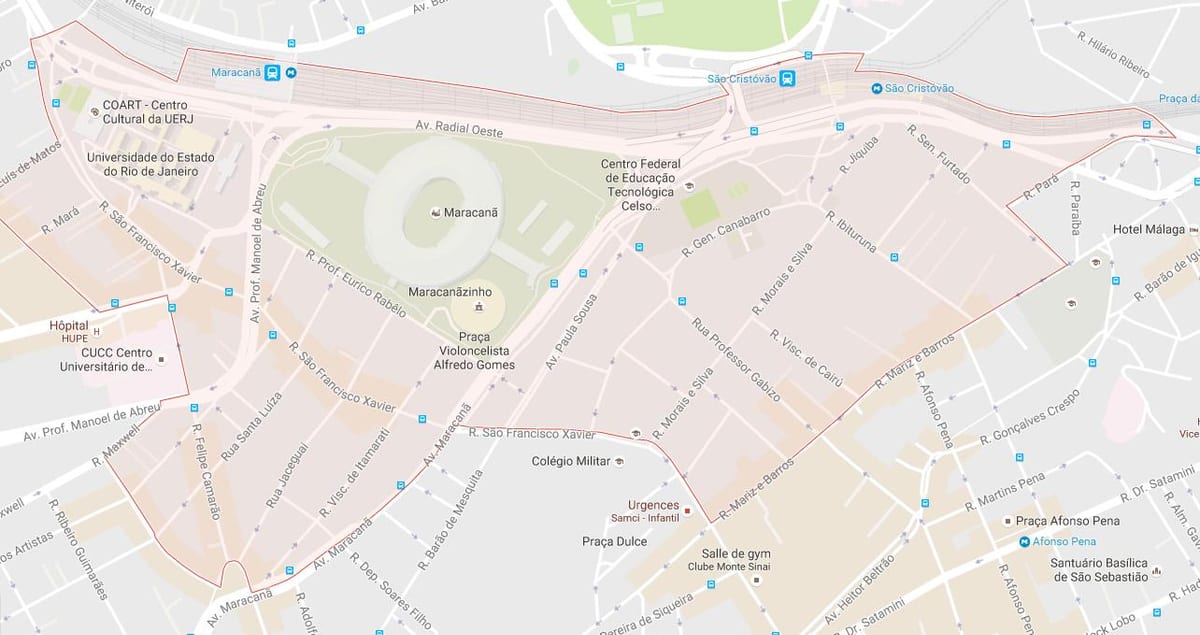 Kat jeyografik nan bairro Maracanã