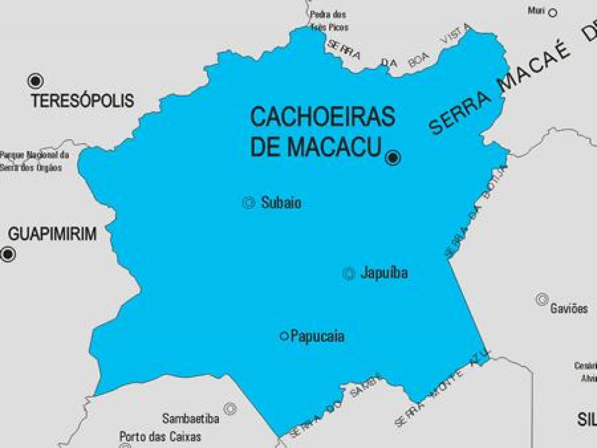 Kat jeyografik nan Cachoeiras de Macacu minisipalite a