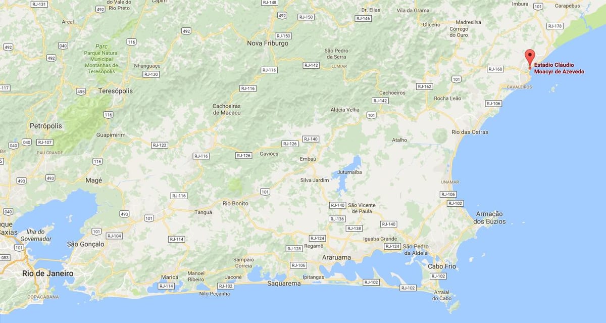 Kat jeyografik nan estad Cláudio Moacyr de Azevedo