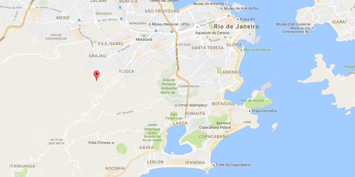 Kat jeyografik nan favela Morro fè Borel