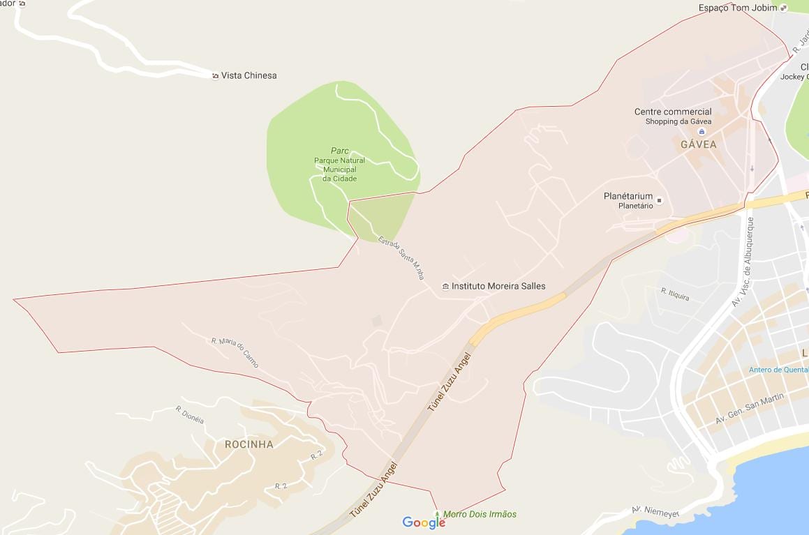 Kat jeyografik nan Gávea