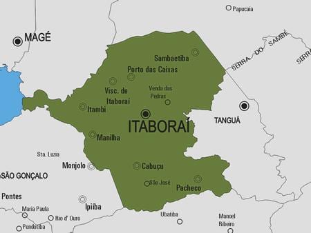 Kat jeyografik nan Itaboraí minisipalite a