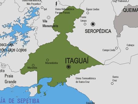 Kat jeyografik nan Itaguaí minisipalite a