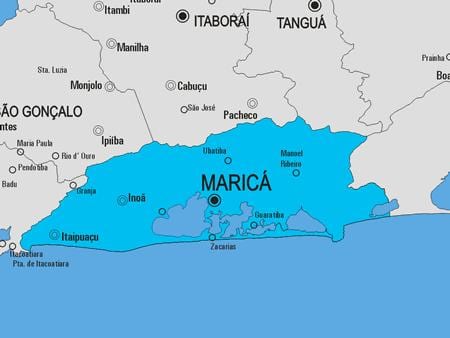 Kat jeyografik nan Maricá minisipalite a