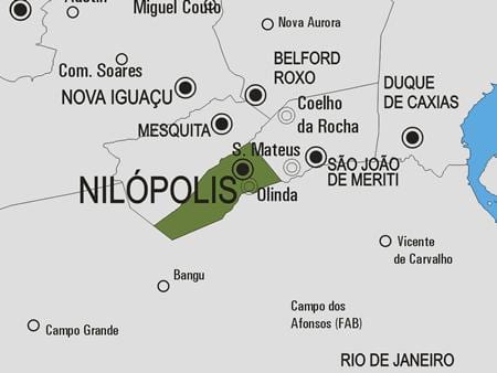 Kat jeyografik nan Nilópolis minisipalite a