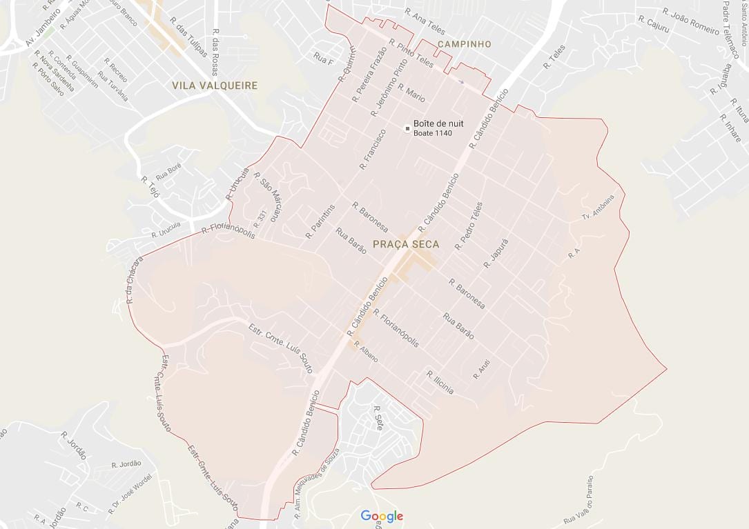 Kat jeyografik nan Praça Seca