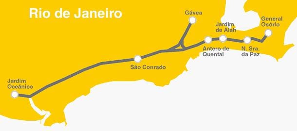 Kat jeyografik nan Rio de Janeiro angletè Liy - 4