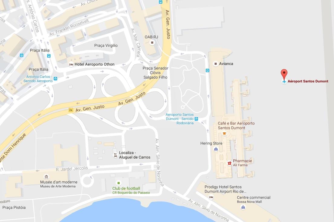 Kat jeyografik nan Santos Dumont ayewopò