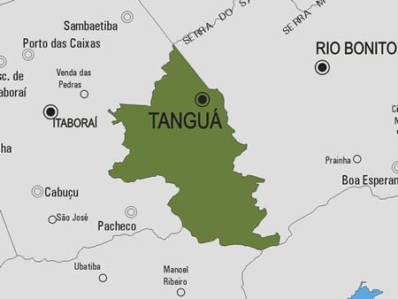 Kat jeyografik nan Tanguá minisipalite a