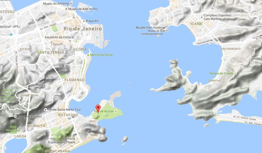 Kat jeyografik nan Mòn yo nan Urca