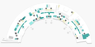 Kat jeyografik nan ayewopò Galeão Tèminal 1 Nivo 1