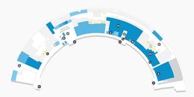 Kat jeyografik nan ayewopò Galeão Tèminal 1 Nivo 2