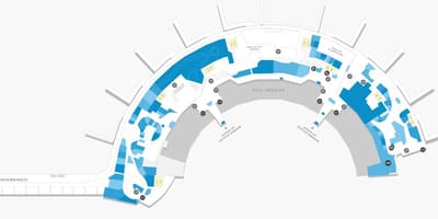 Kat jeyografik nan ayewopò Galeão Tèminal 2 Nivo 1