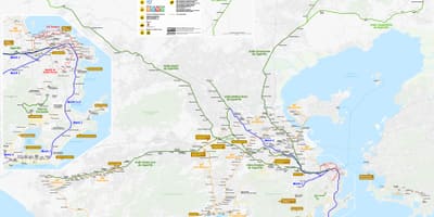 Kat jeyografik nan Rio de Janeiro transpò